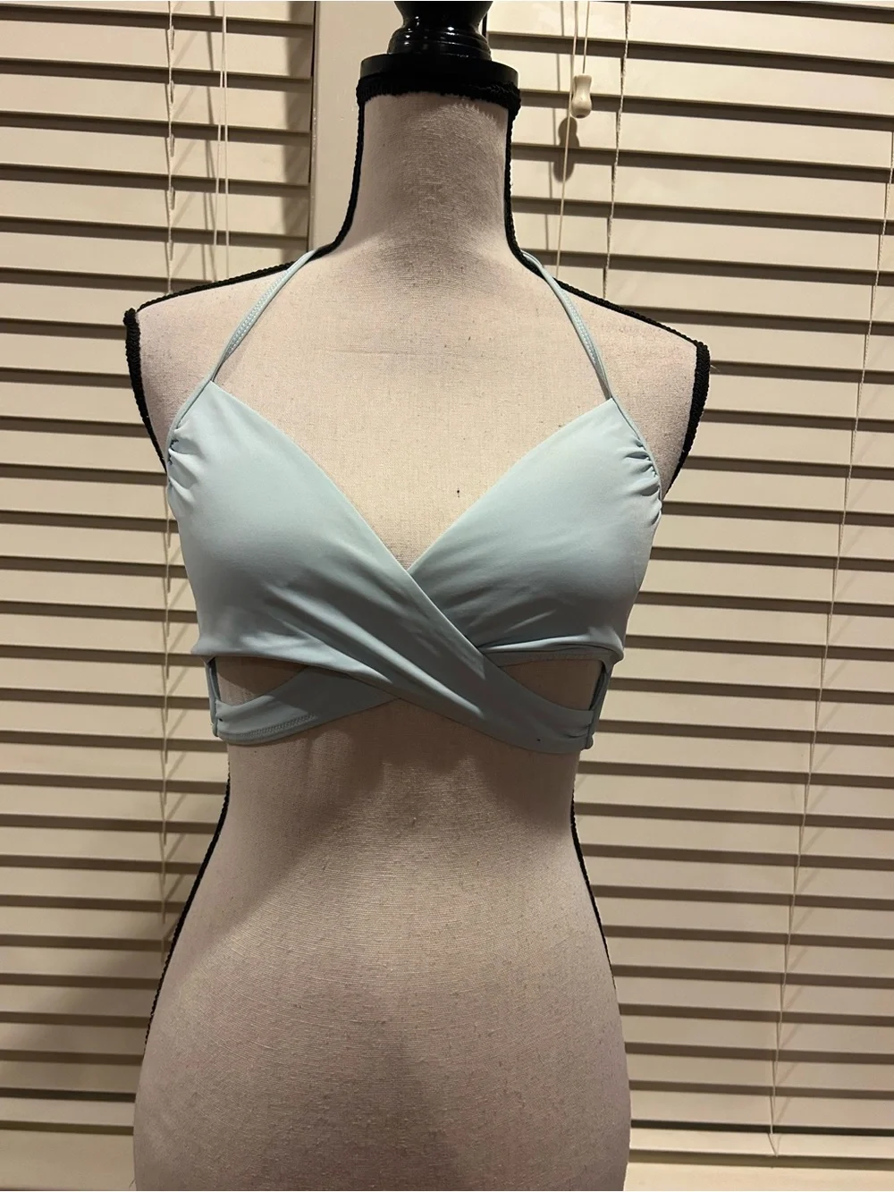 Vs Pink Ultimate Wrap Gym 2 Swim Sport Top Small Icy Blue size L